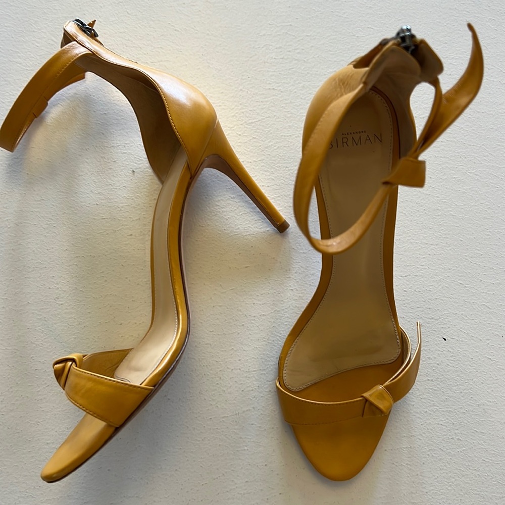 Alexandre Birman leather ankle-tie, mid-heel